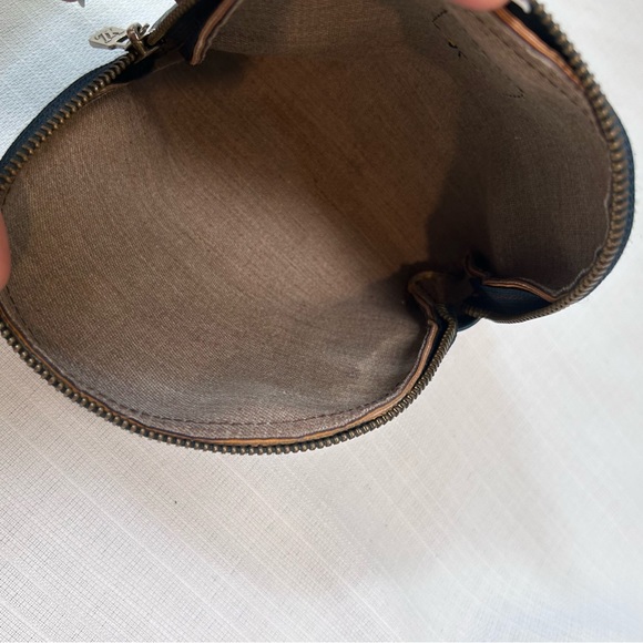 Vintage Louis Vuitton Cosmetic Pouch Leather Blue - Picture 7 of 7